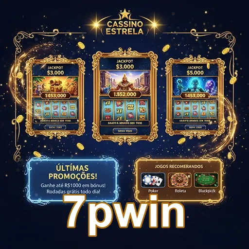 Imagem do jackpot do cassino Estrela no 7pwin, destacando prêmios emocionantes.